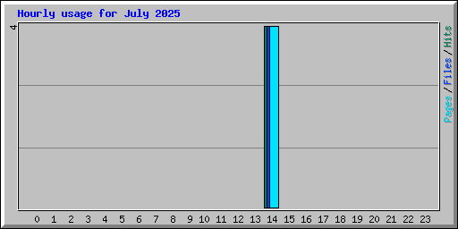 Hourly usage for July 2025